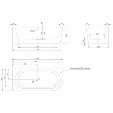 Ванна акриловая Knief Wall Corner R