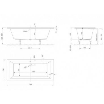 Ванна акриловая Knief Culture Fit 180x80