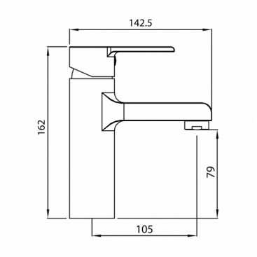 Смеситель для раковины Koller Pool Kvadro Arc КА 0200