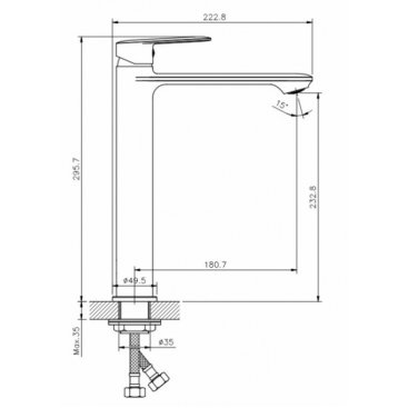 Смеситель для раковины Koller Pool Line LN0200XL