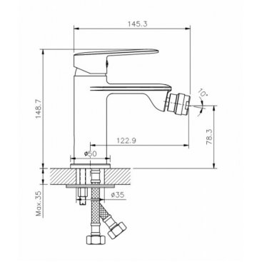 Смеситель для биде Koller Pool Line LN0300