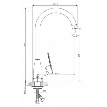 Смеситель для кухни Koller Pool Line LN0500