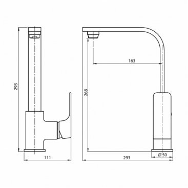 Смеситель для кухни Koller Pool Neon Cube NC 0500