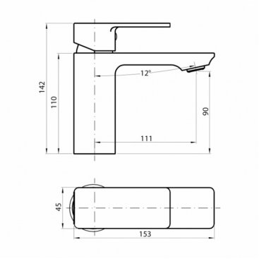 Смеситель для раковины Koller Pool Neon NN 0200