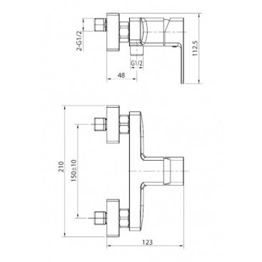 Смеситель для душа Koller Pool Neon NN 0450