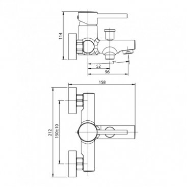 Смеситель для ванны Koller Pool Orion OR 0100