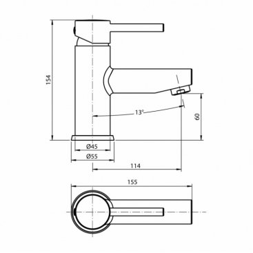 Смеситель для раковины Koller Pool Orion OR 0200