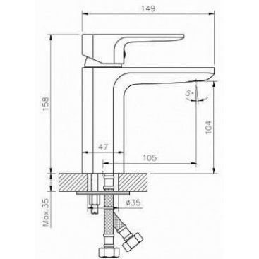 Смеситель для раковины Koller Pool Trend TR0200