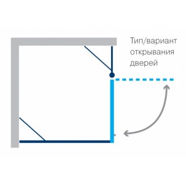 Душевой уголок Koller Pool Watrfall Line AC9E 90x90 см