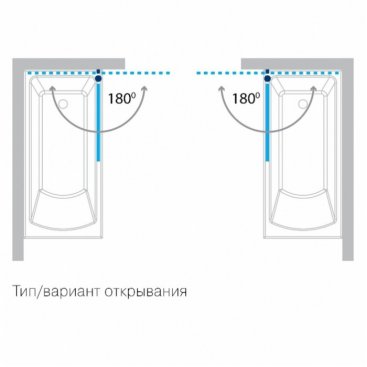 Душевая шторка на ванну Koller Pool Waterfall Line QP93