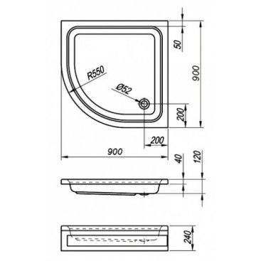 Душевой поддон Kolpa San Quat Ocean 90x90 см