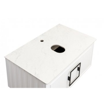 Столешница из керамогранита La Fenice Cube 100 см белый мрамор