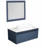 Мебель для ванной со столешницей La Fenice Elba 100 синяя
