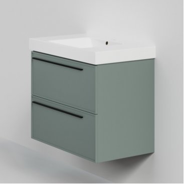 Мебель для ванной La Fenice Elba Twin 80 серо-зеленая