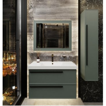 Мебель для ванной La Fenice Elba Twin 80 серо-зеленая