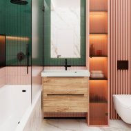 Мебель для ванной La Fenice Tesoro 80 дуб Канзас коричневый