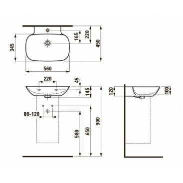 Мебель для ванной Laufen Boutique 409034+810302 120 см