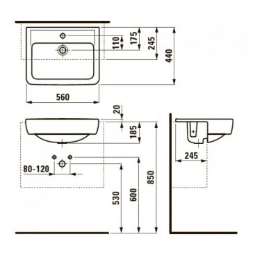 Раковина Laufen Pro A 812961 белая