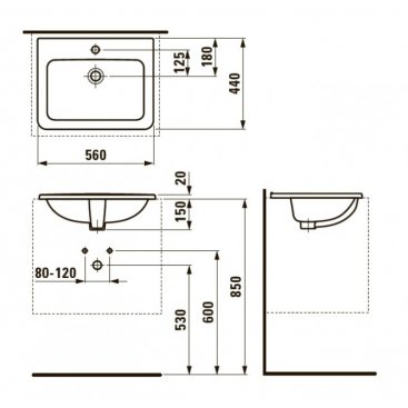 Раковина Laufen Pro A 813961 белая