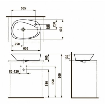 Мебель для ванной Laufen Boutique 409034+816803 120 см