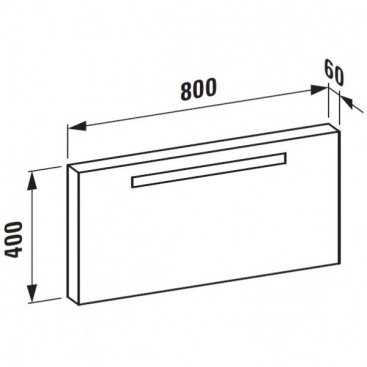 Зеркало Laufen Alessi One 448421