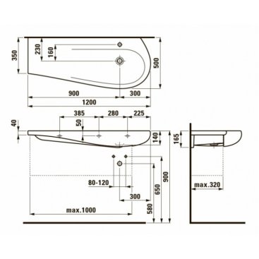 Раковина Laufen Alessi One 814974 белая LCC