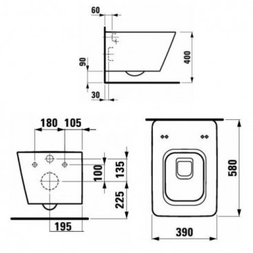 Унитаз Laufen Alessi Dot 820900