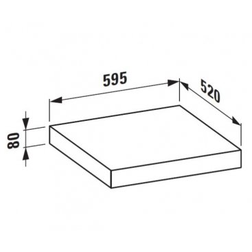 Столешница Laufen Case 405110 без отверстия