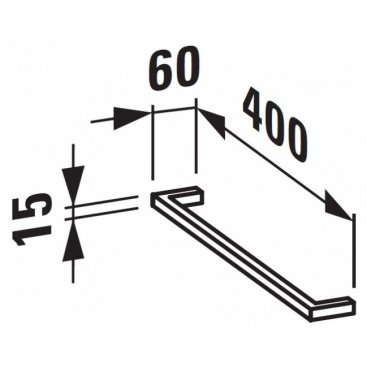 Полотенцедержатель для мебели Laufen Case 490952