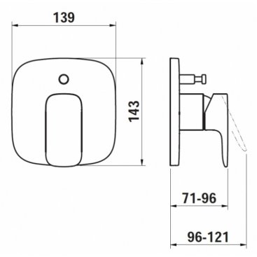 Смеситель для ванны Laufen Cityplus 3.2175.6.004.000.1