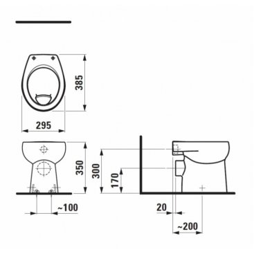 Унитаз Laufen Flora Kids 822036