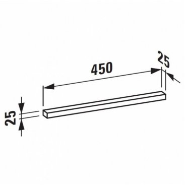 Светильник Laufen Frame 25 447452 45 см с выключателем