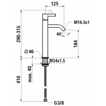 Смеситель для раковины Laufen Kartell 3.1133.8.090.120.1