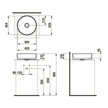 Раковина Laufen Kartell 812331 белая