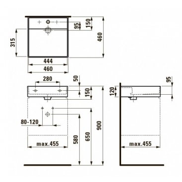 Раковина Laufen Kartell 815331 белая