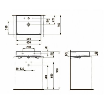 Раковина Laufen Kartell 816333 белая