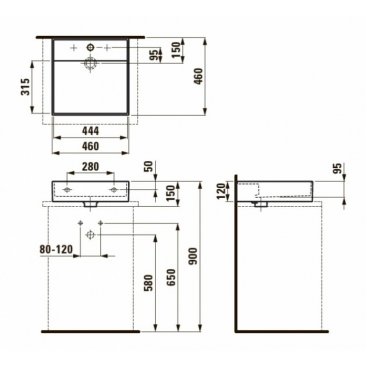 Раковина Laufen Kartell 818331 белая