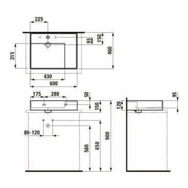 Раковина Laufen Kartell 818334 белая