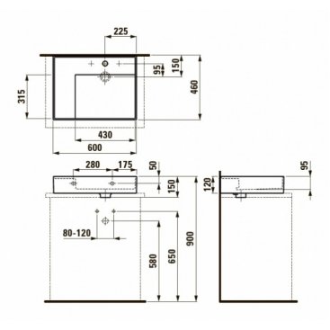 Раковина Laufen Kartell 818335 белая