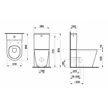 Унитаз Laufen Kartell 824337 белый матовый