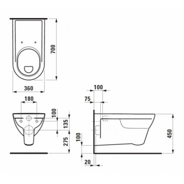 Унитаз Laufen Liberty Pro 820953