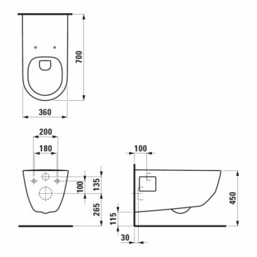 Унитаз Laufen Liberty Pro 821960 белый