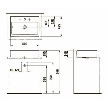 Раковина Laufen Living City 811432 белая