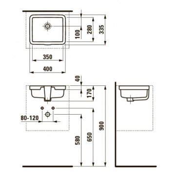 Раковина Laufen Living City 812432 белая