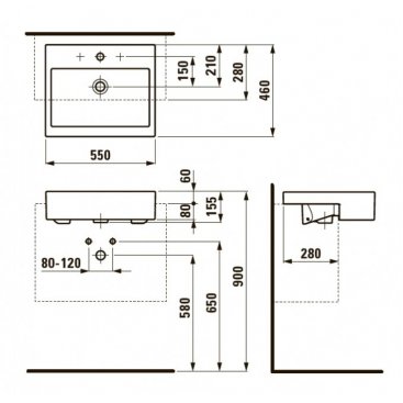 Раковина Laufen Living City 813432 белая