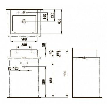 Раковина Laufen Living City 817432 белая