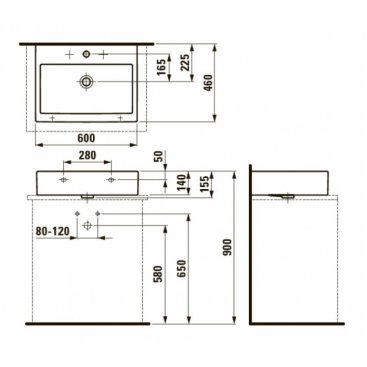 Раковина Laufen Living City 817434 белая