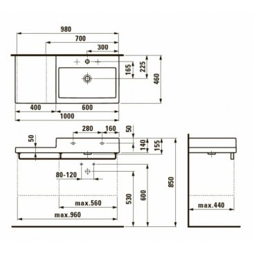 Раковина Laufen Living City 818431 белая