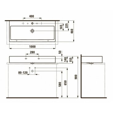 Раковина Laufen Living City 818438 белая