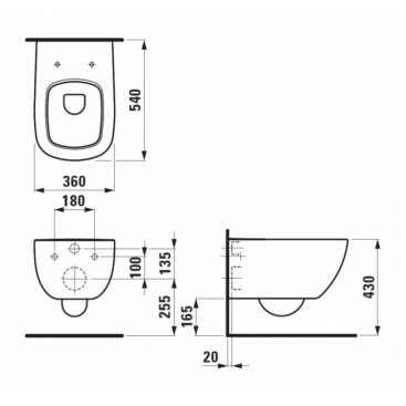 Унитаз Laufen Palomba 820801